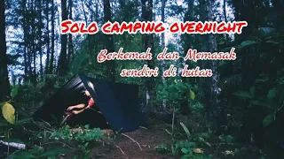 Solo bushcraft camping, Bermalam dan tidur didalam flysheet hangat dihutan tanpa hujan