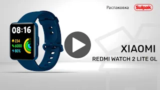 СМАРТ ЧАСЫ XIAOMI REDMI WATCH 2 LITE GL (BLUE) распаковка