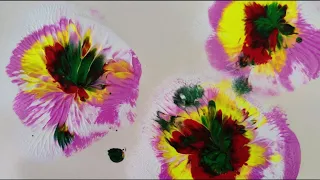 Fluid Art with balloon/ Easy painting ideas/Fluid Art / Acrylic Pouring balloon techniques