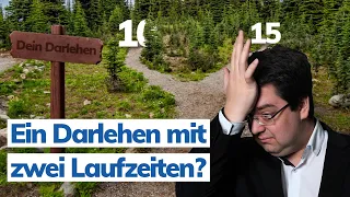 Einen Kredit auf mehrere Zinsbindungen aufteilen - Mischzins berechnen [Immobilienstratege reagiert]