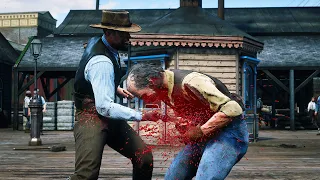 Red dead Redemption 2 : 🔪Brutal Melee Kills & Funny Ragdolls Vol 1