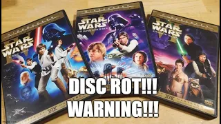 Star Wars original trilogy dvd disc rot warning