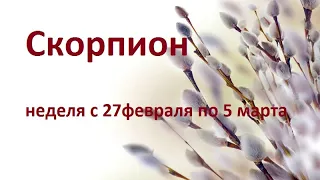 Скорпион таро прогноз на неделю с 27 февраля по 5 марта 2023 года.