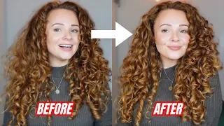 QUICK DAY 2 CURLY HAIR REFRESH | how to refresh curly hair after sleeping on it