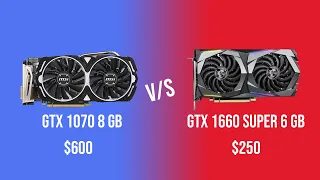 GTX 1070 VS GTX 1660 Super | 15 Games Tested