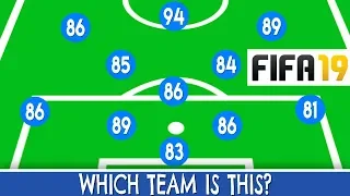 Guess The Team By FIFA 19 Official Ratings(Part 1) | Football Quiz