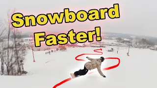 How to Snowboard FASTER! Beginner Guide