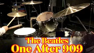 The Beatles - One After 909 (Drums cover from fixed angle)