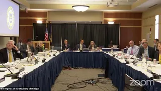 University of Michigan Regents Meeting - May 2023