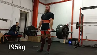 Deadlift sets 1,5 week before competition