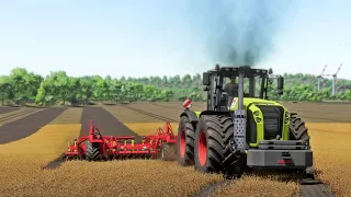 Farming Simulator 22 / Карта No Man's Land / #126 Культивация Claas Xerion 5000