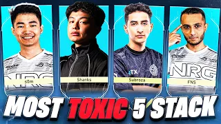 This Is The Most Toxic Ranked Team  (FNS, S0m Subroza Shanks)