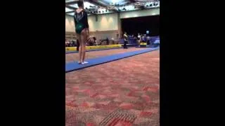 North Texas State Meet- Level 9 first pass Double mini