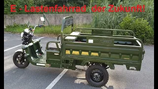 Elektro Tuk-Tuk LASTENFAHRRAD die ZUKUNFT? ENDZEITMOBIL mit 40km/h spitze ! Alternative zum Auto