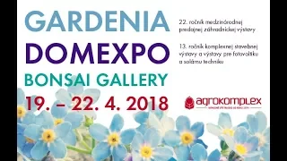 Gardénia, Domexpo, Bonsai gallery 2018-  Agrokomplex Nitra Slovakia