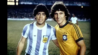 The first time Maradona played in Maracaná Stadium (Maradona vs Zico)