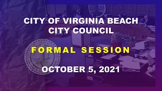 City Council Formal - 10/05/2021