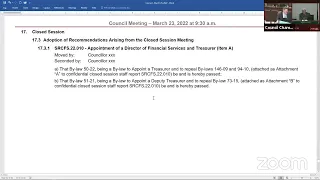 Council Meeting Part 3 - Wednesday, March 23, 2022 -  1:00 p.m. - City of Richmond Hill