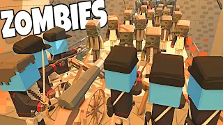 Endless Zombie Army VS MUSKET BARRICADE Defense! - Ancient Warfare 3