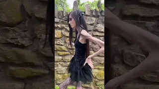 Eugenia Cooney Walking In Front Of A Stone Fence (6-12-23) #tiktok #shorts