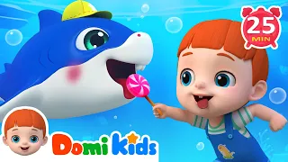 Shark Dance Party🐟️ Baby Shark Doo Doo Doo + More Baby Songs & Nursery Rhymes Compilation - Domikids