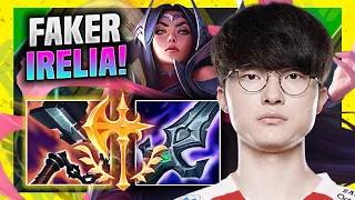 FAKER IS SO CLEAN WITH IRELIA! - T1 Faker Plays Irelia Mid vs Talon! | Season 11