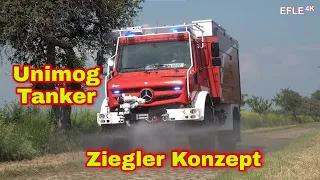 Ziegler stellt neues Konzept Löschfahrzeug für den Waldbrand vor: TLF 20/48-W auf Unimog U5023