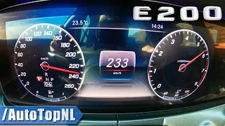 2019 Mercedes-Benz E Class E200 ACCELERATION 0-231km/h by AutoTopNL