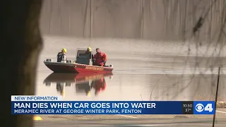 Man dead after car goes into the Meramec River in Fenton