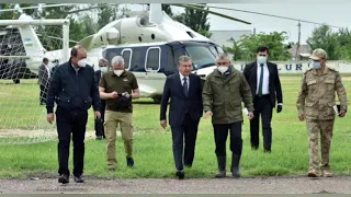 Новости Узбекистана сегодня.Президент прибыл на место прорыва дамбы в Сырдарьинкой области.