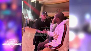 Floyd Mayweather Roller skates with Chris Brown & Usher, Grammy Awards weekend