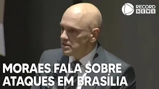 "Instituições irão punir todos os responsáveis", diz Moraes sobre atos em Brasília