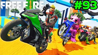 Free Fire ยอดนักซิ่ง ตะลุยด่านผาดโผนสุดโหด! EP93 |GTA V x Free Fire