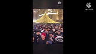 New year 2022 fireworks in Moscow Russia || С Новым годом Москва