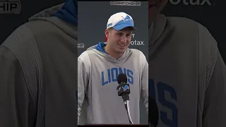 Hilarious exchange between Jared Goff and reporter, talking about the starpower on the Lions