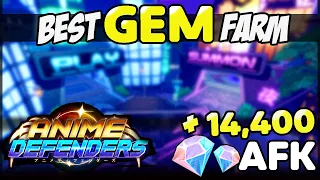 *NEW* BEST AFK GEM FARM - 10💎Per Minute in Anime Defenders