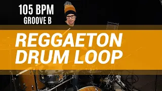 Reggaeton Drum Loop 105 BPM // The Hybrid Drummer