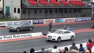 BMW 3 Series V Audi A5 Drag Race - 1/4 mile