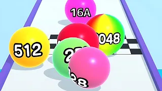 Ball Run 2048 - All Levels Gameplay Android, iOS ( Levels 70 )