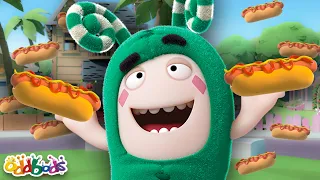 Hot Dog 500 🌭 | 2 HOURS | Food Adventures | BEST Oddbods Marathon! | 2023 Funny Cartoons for Kids