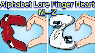 Alphabet Lore Transform Concepts M—Z / Alphabet Finger Heart-Fancy Refill / Heart Challenge