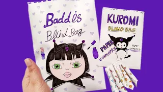 Roblox makeup baddies Blind bag Paper 💅ASMR💖 satisfying opening blind box /Handmade/kuromi blind bag