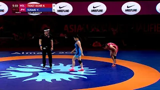 Round 5 WW - 50 kg: N. TSOGT OCHIR (MGL) v. Y. SUSAKI (JPN)