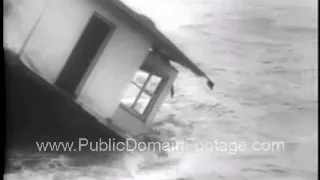 Storms and Floods Hit Europe 1953 Newsreel PublicDomainFootage.com