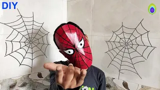 DIY | How to Make Spiderman Mask Very Easily at Home | Paper Spiderman Mask Making .