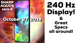 240 Hz Sharp Aquos Zero 2 Specifications Specs