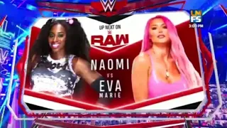 Naomi vs Eva Marie - WWE Raw 14/06/21 en Español