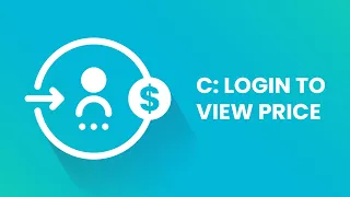 Shopify C: Login to View Price App Promo