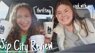 Sip City Review, Cooking Dinner, Thrifting & Ice Skating l Reagan Renee