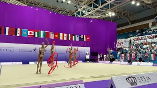 Russian National Group 3 Ribbons and 2 Balls AA 1st UAE Gymnastika Cup 2022